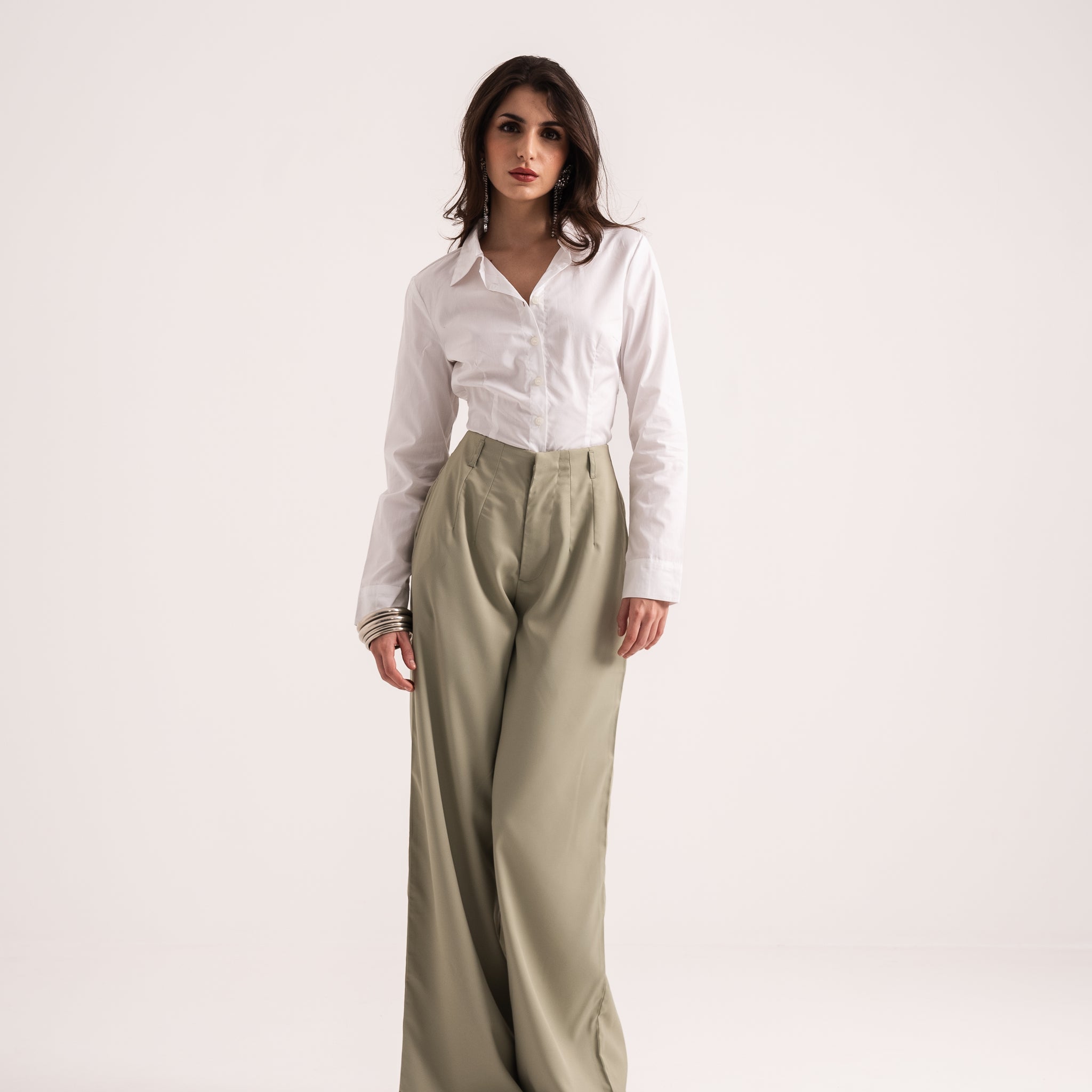 SAGE TROUSERS