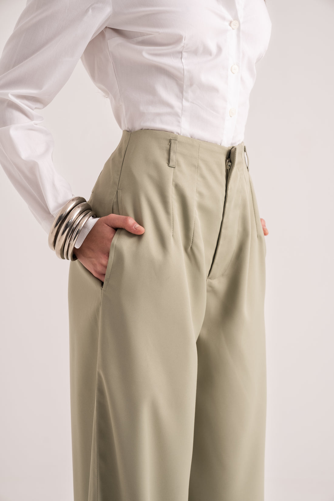 SAGE TROUSERS